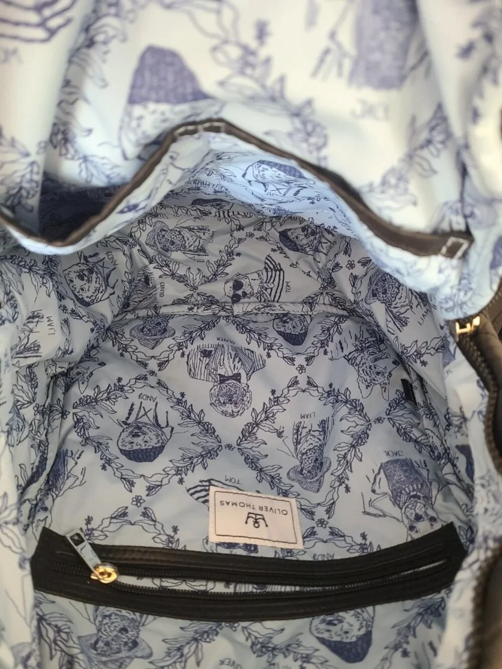 Oliver Thomas Quilted Black Backpack